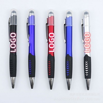 3in1 Lluminated Lighted Logo Ballpoint Pen w/Stylus